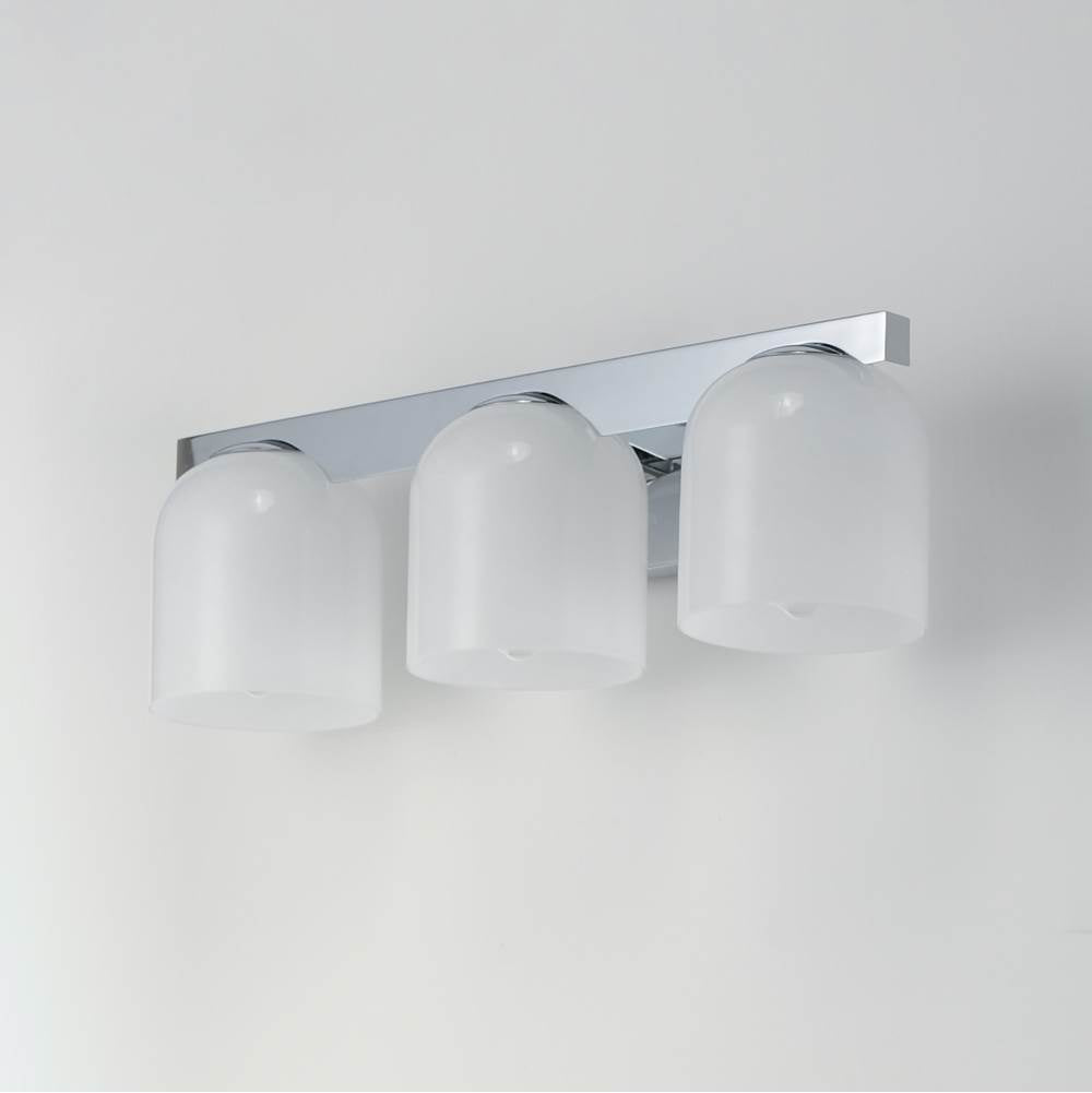 Maxim Lighting 21233MRPC Polished Chrome Scoop 3-light Bath Vanity Image 3