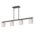 Maxim Lighting 21236MRBK Black Scoop 4-light Linear Pendant Image 1