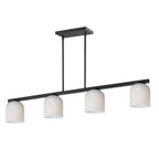 Maxim Lighting 21236MRBK Black Scoop 4-light Linear Pendant Image 1