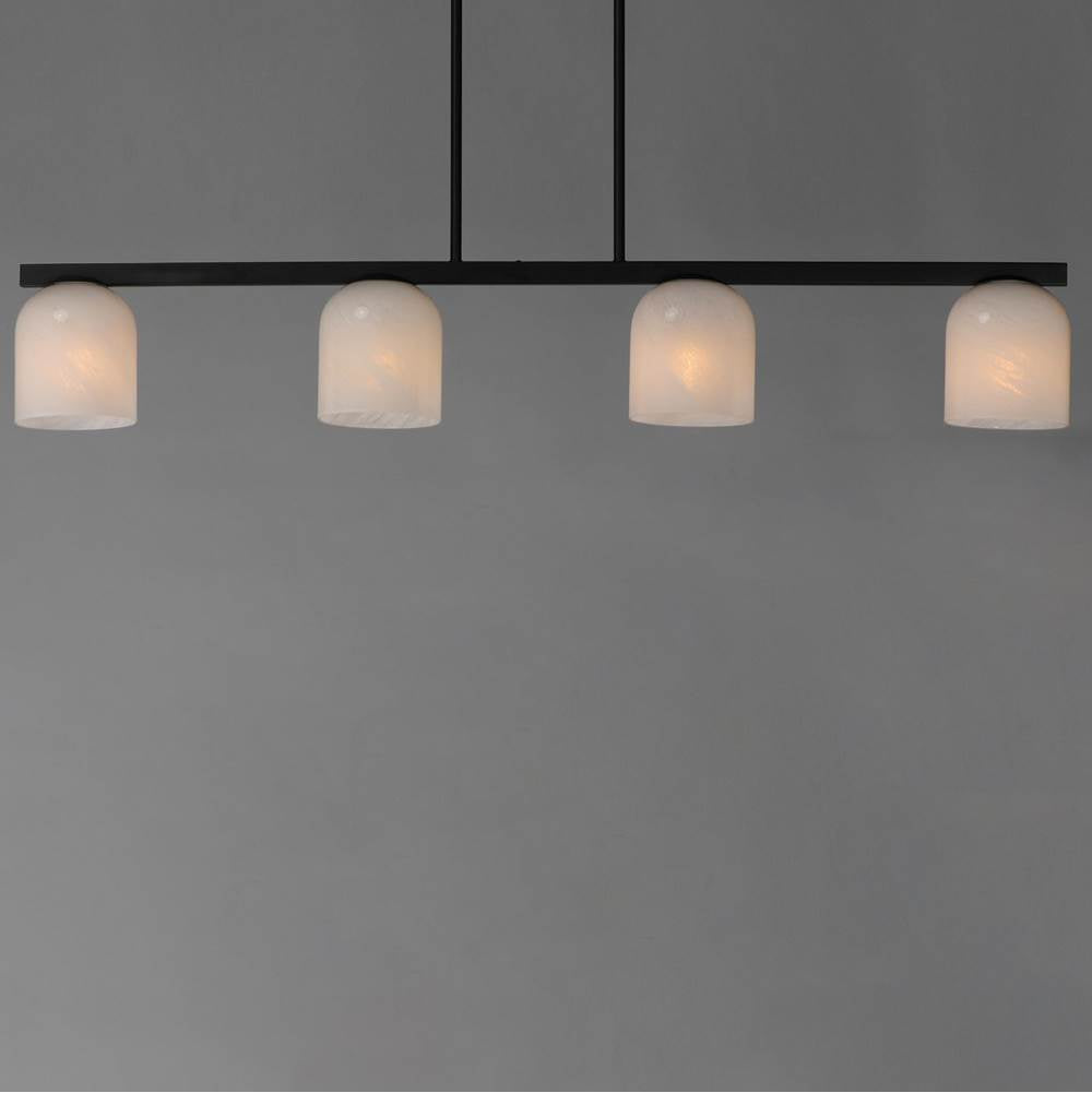 Maxim Lighting 21236MRBK Black Scoop 4-light Linear Pendant Image 3