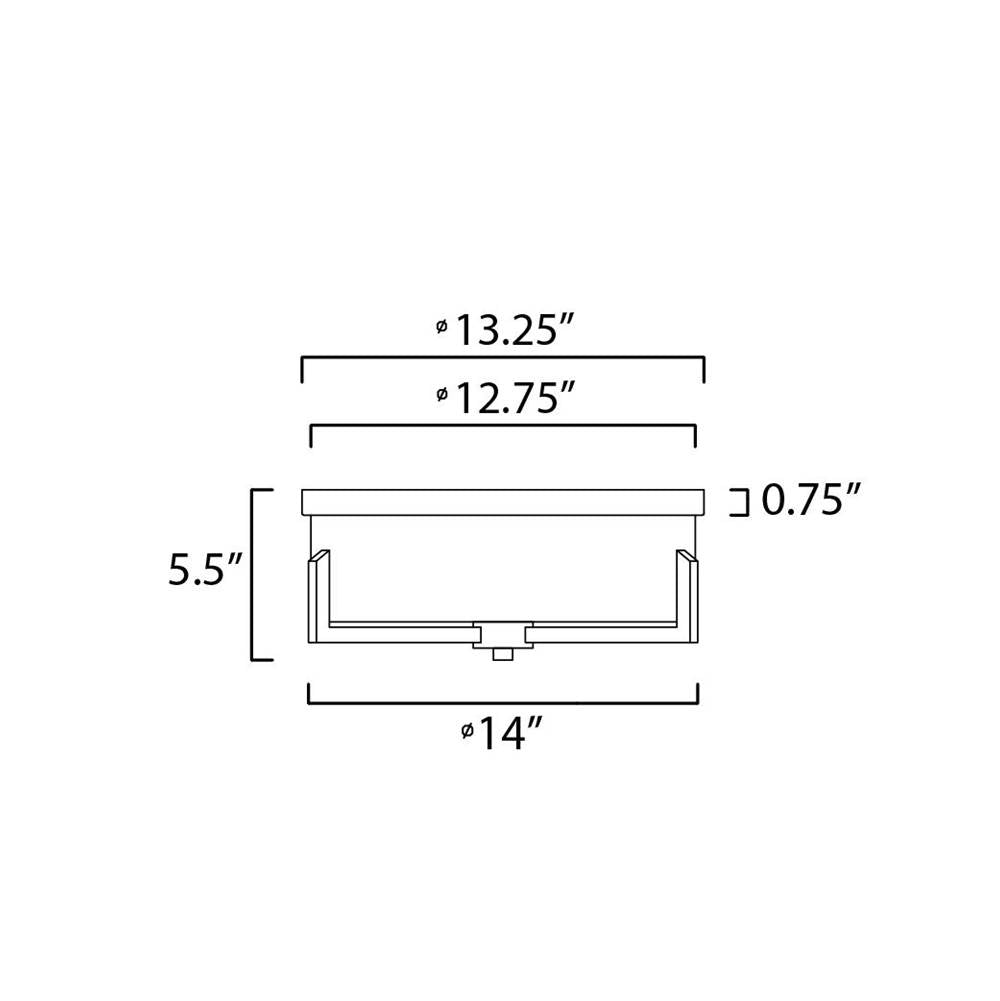 Maxim Lighting Dart 3-light Flush Mount