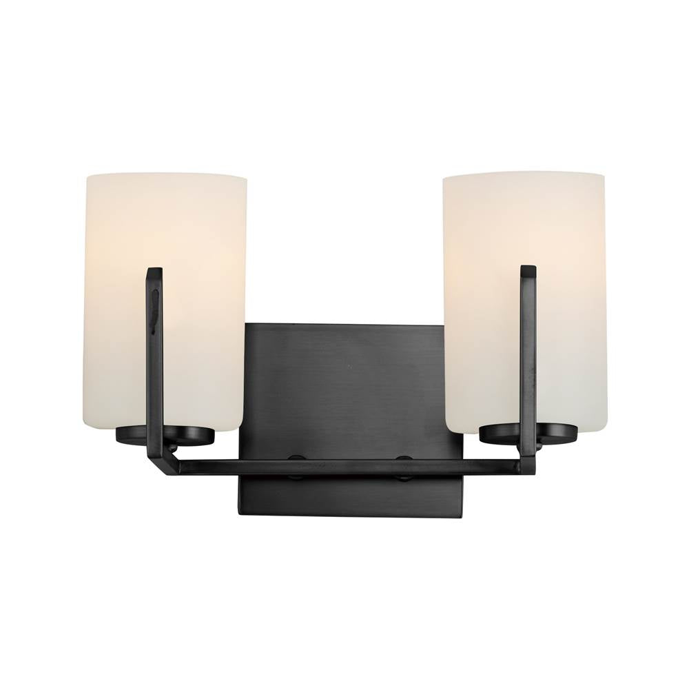 Maxim Lighting 21282SWBK Black Dart 2-light Bath Vanity Image 1