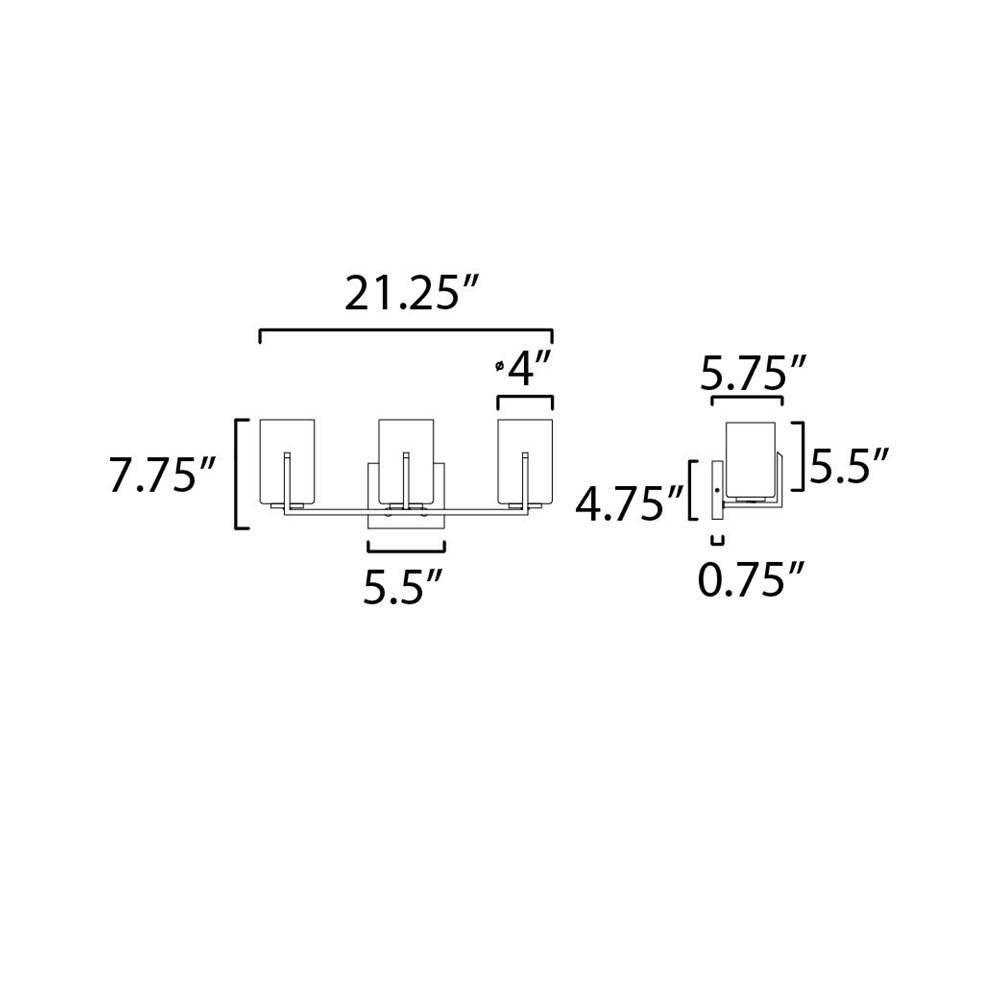 Maxim Lighting Dart 3-light Bath Vanity
