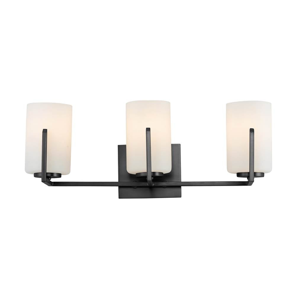 Maxim Lighting 21283SWBK Black Dart 3-light Bath Vanity Image 1