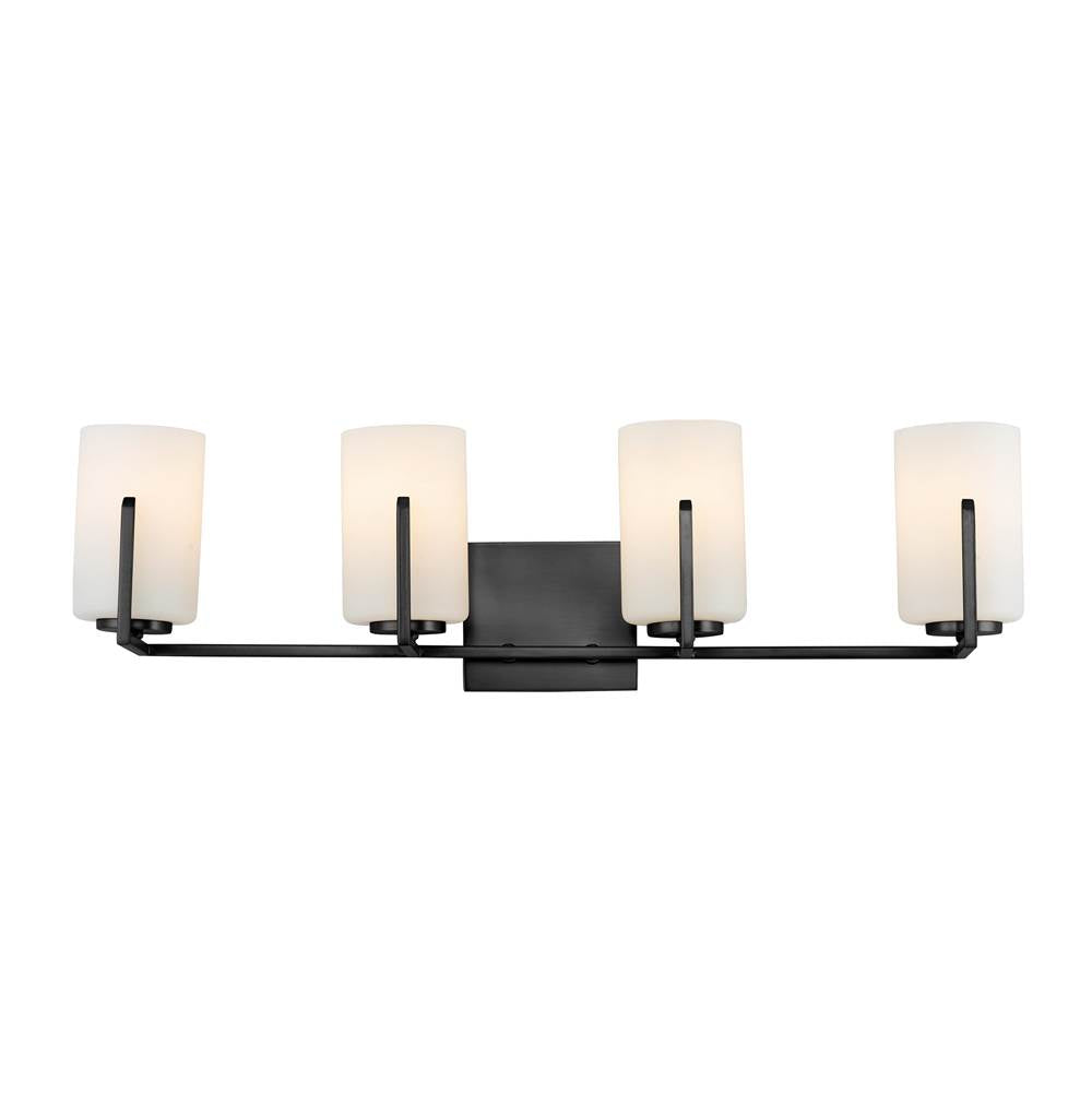 Maxim Lighting 21284SWBK Black Dart 4-light Bath Vanity Image 1