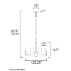 Maxim Lighting Dart 3-light Chandelier