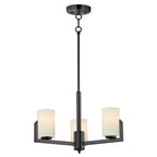 Maxim Lighting 21285SWBK Black Dart 3-light Chandelier Image 1