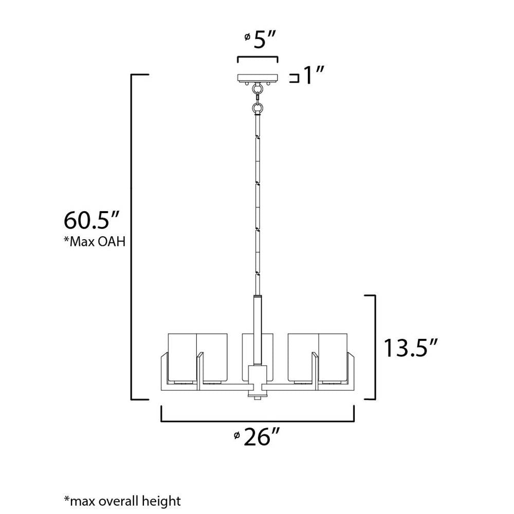 Maxim Lighting Dart 5-light Chandelier