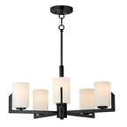 Maxim Lighting 21286SWBK Black Dart 5-light Chandelier Image 1