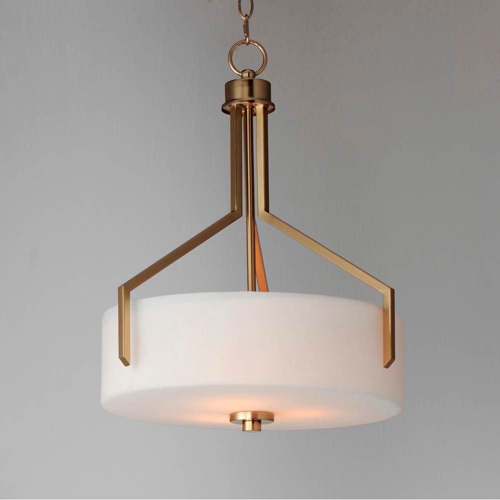 Maxim Lighting 21287SWSBR Satin Brass Dart 3-light Pendant Image 4