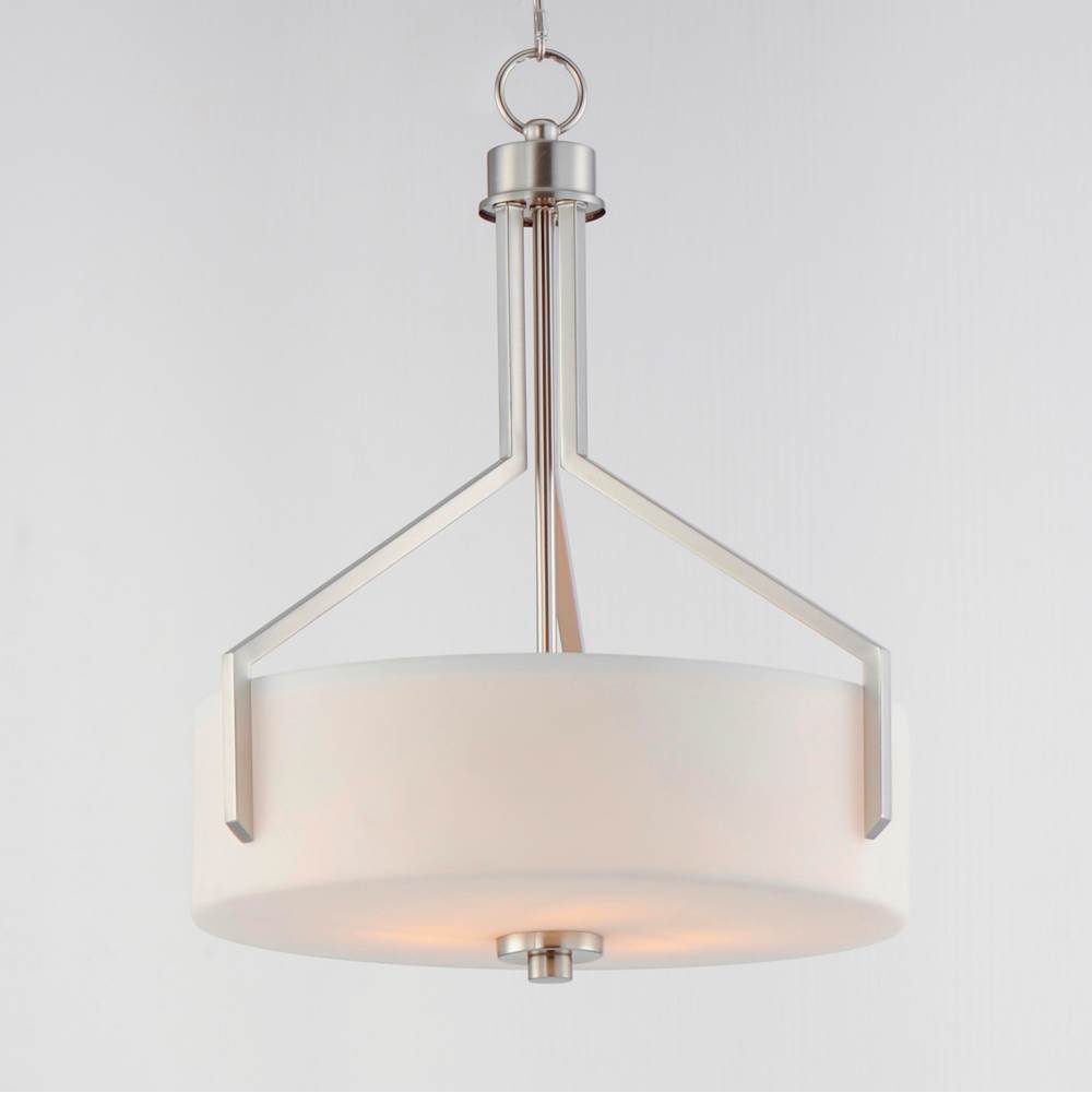 Maxim Lighting 21287SWSN Satin Nickel Dart 3-light Pendant Image 4
