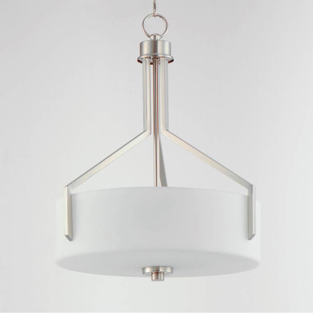 Maxim Lighting 21287SWSN Satin Nickel Dart 3-light Pendant Image 3