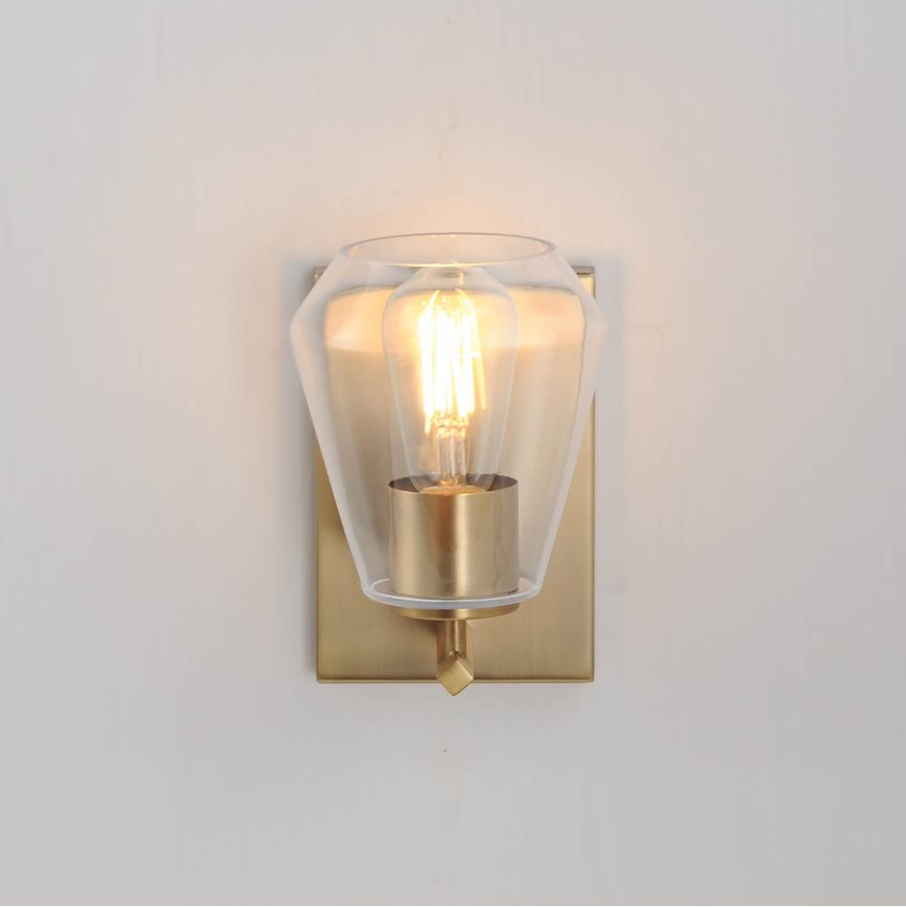 Maxim Lighting 21331CLNAB Natural Aged Brass Geode 1-light Sconce Image 3