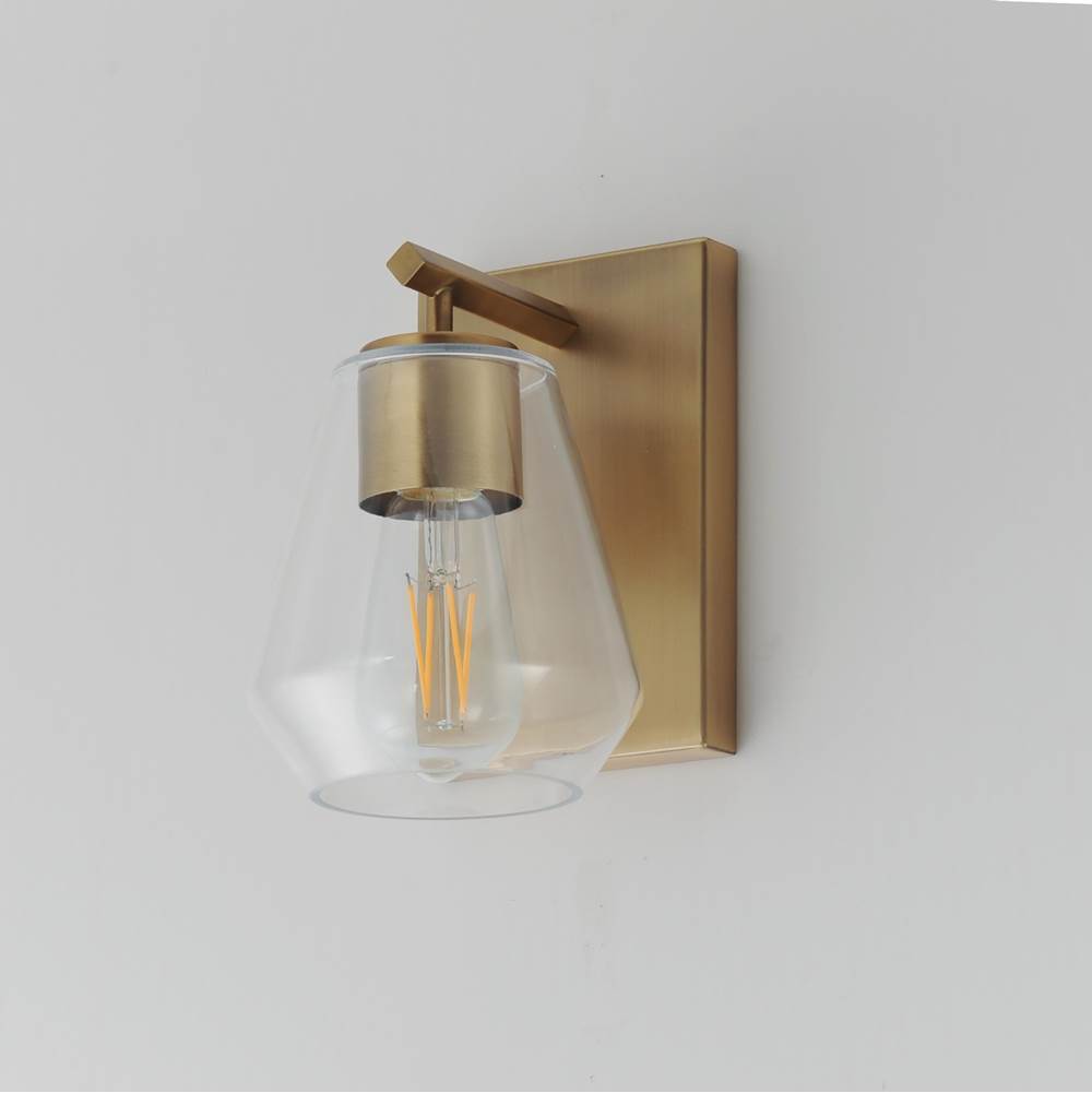 Maxim Lighting 21331CLNAB Natural Aged Brass Geode 1-light Sconce Image 2