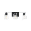 Maxim Lighting 21333CLBK Black Geode 3-light Bath Vanity Image 1