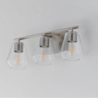 Maxim Lighting 21333CLSN Satin Nickel Geode 3-light Bath Vanity Image 2