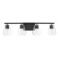 Maxim Lighting 21334CLBK Black Geode 4-light Bath Vanity Image 1