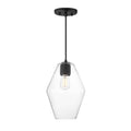 Maxim Lighting 21335CLBK Black Geode Small Pendant Image 1