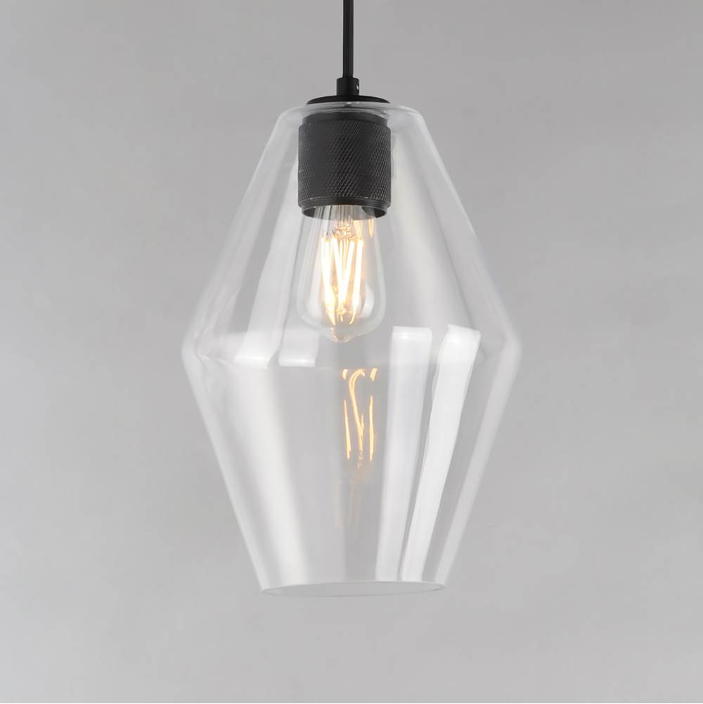 Maxim Lighting 21335CLBK Black Geode Small Pendant Image 3