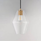 Maxim Lighting 21335CLNAB Natural Aged Brass Geode Small Pendant Image 2