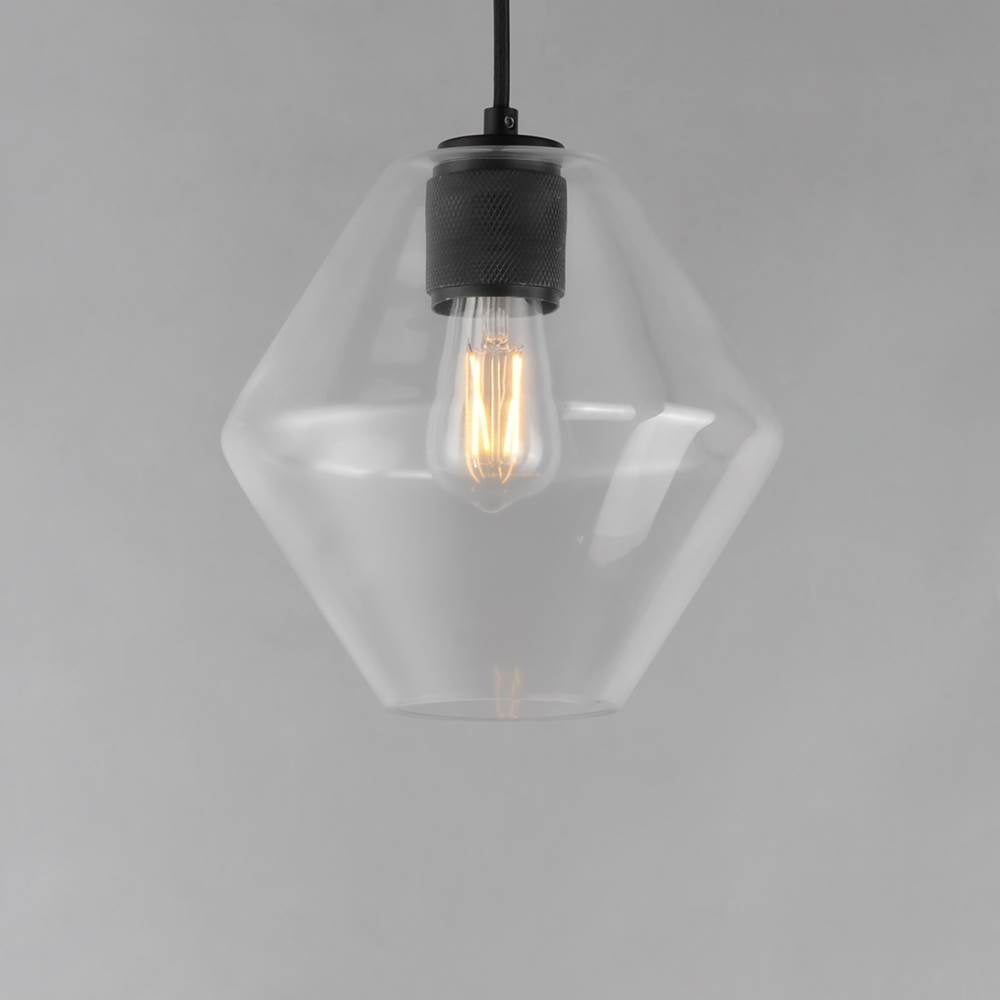 Maxim Lighting 21336CLBK Black Geode Medium Pendant Image 3