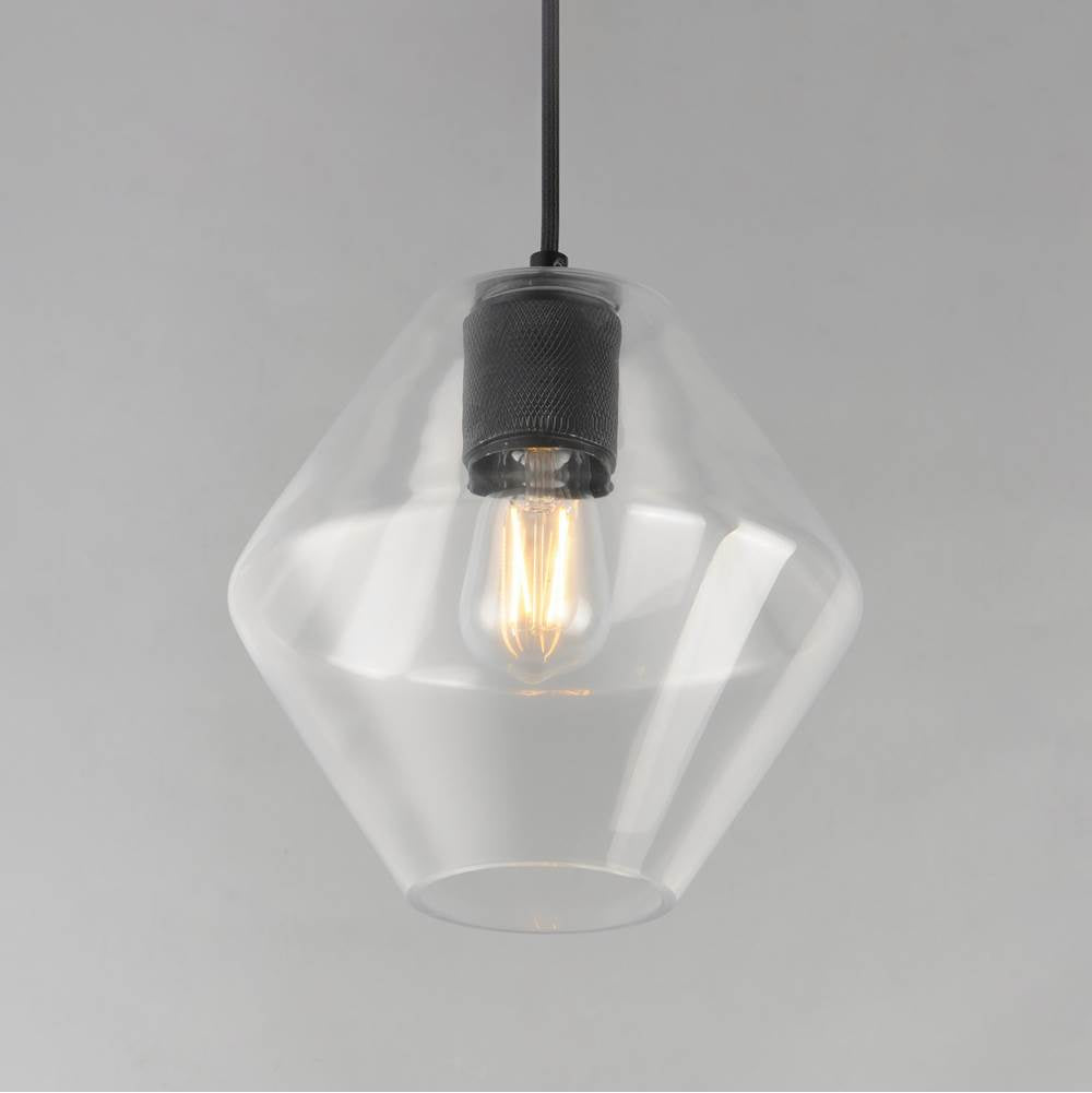 Maxim Lighting 21336CLBK Black Geode Medium Pendant Image 2