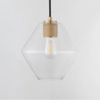 Maxim Lighting 21336CLNAB Natural Aged Brass Geode Medium Pendant Image 2