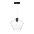Maxim Lighting 21337CLBK Black Geode Large Pendant Image 1