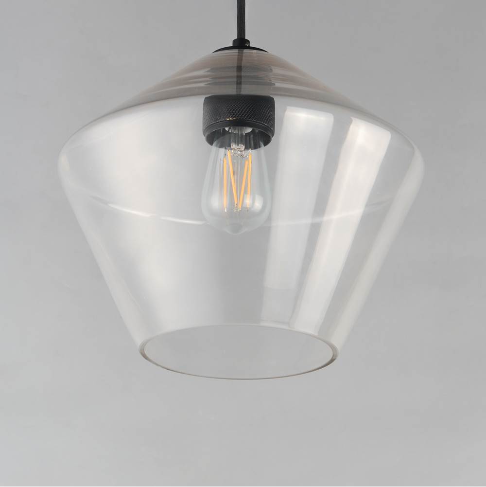 Maxim Lighting 21337CLBK Black Geode Large Pendant Image 3