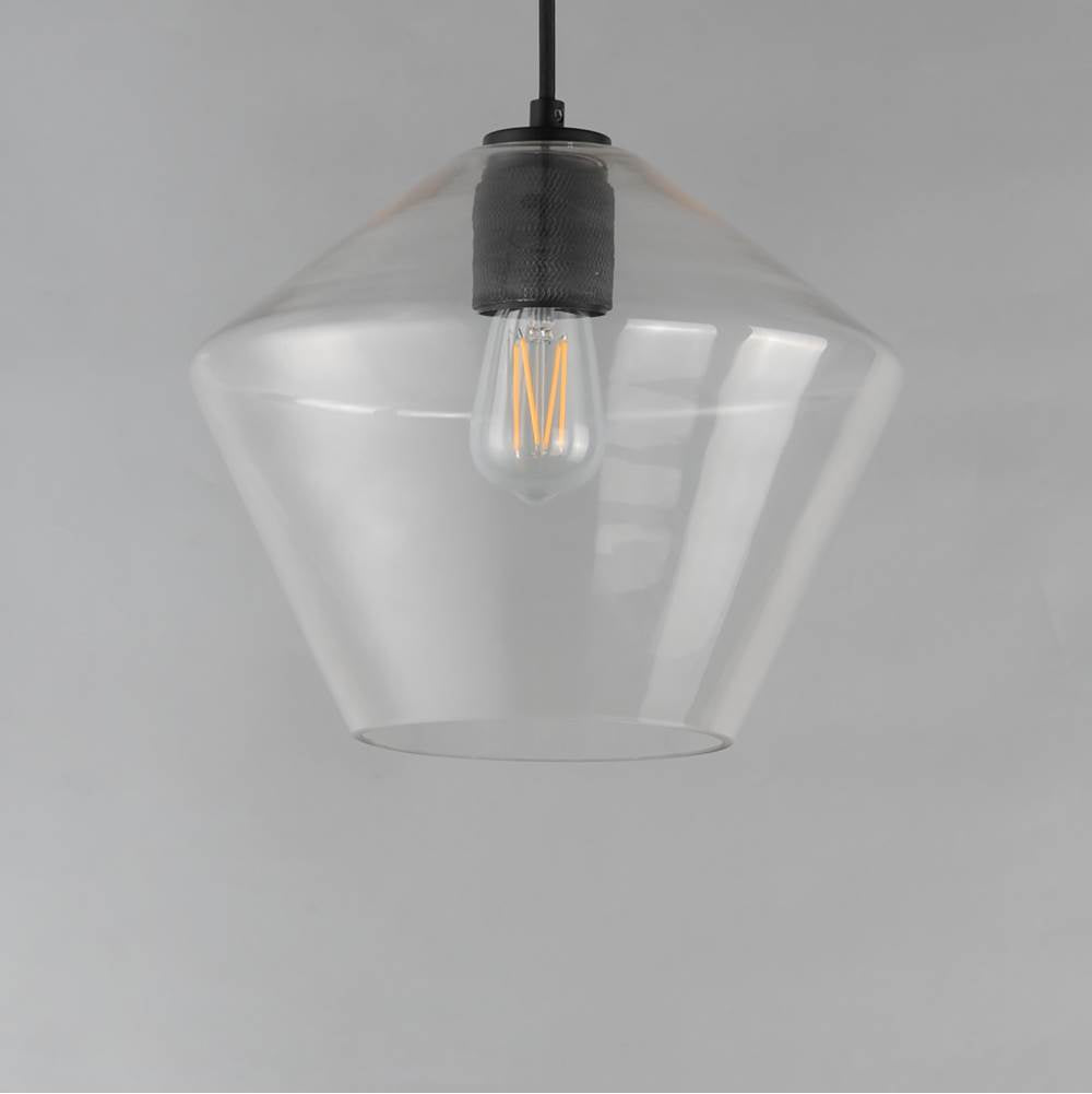 Maxim Lighting 21337CLBK Black Geode Large Pendant Image 2