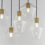 Maxim Lighting 21339CLNAB Natural Aged Brass Geode 8-light Pendant Image 2