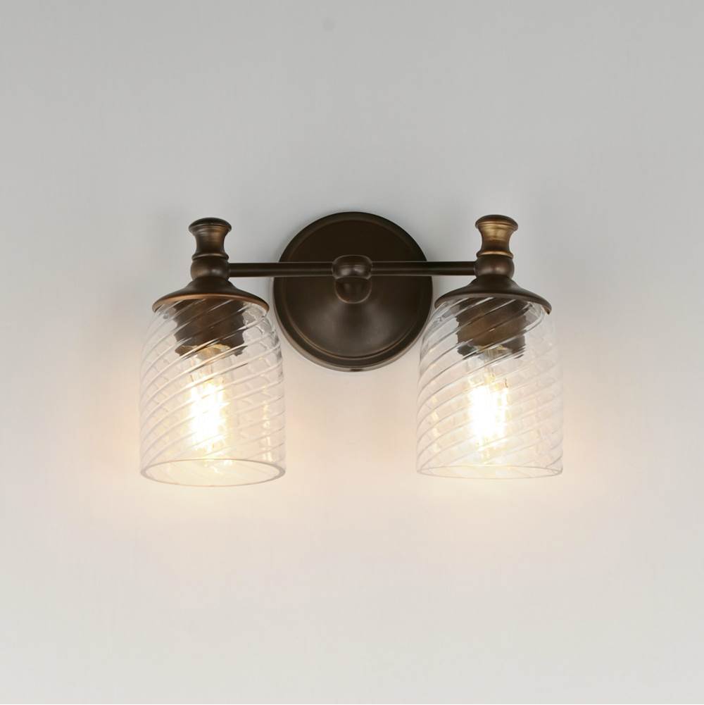 Maxim Lighting 21352CRANB Antique Bronze Swirl 2-light Wall Sconce Image 3