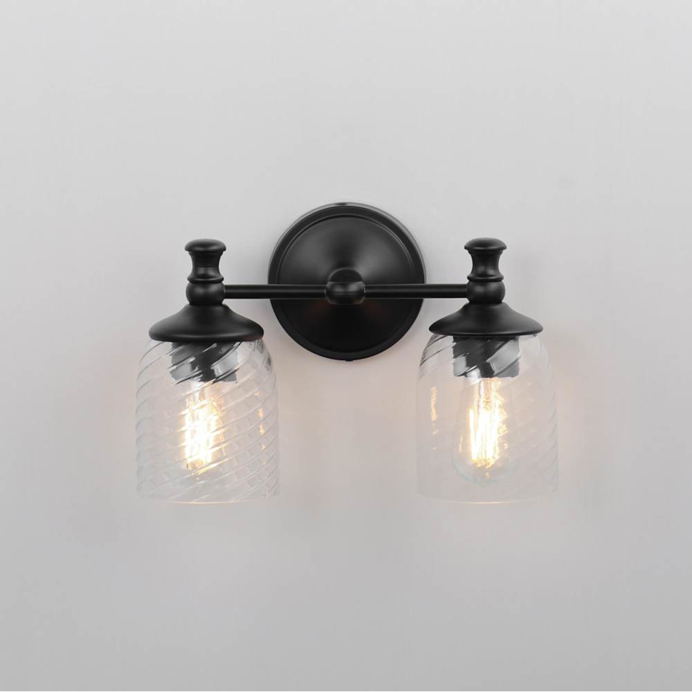 Maxim Lighting 21352CRBK Black Swirl 2-light Wall Sconce Image 3