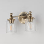 Maxim Lighting 21352CRSCH Satin Champagne Swirl 2-light Wall Sconce Image 2
