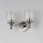 Maxim Lighting 21352CRSN Satin Nickel Swirl 2-light Wall Sconce Image 2