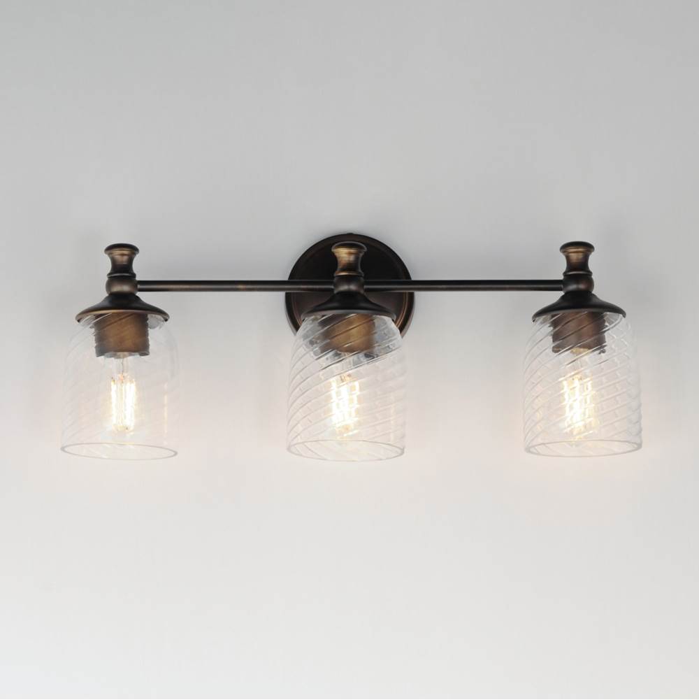 Maxim Lighting 21353CRANB Antique Bronze Swirl 3-light Bath Vanity Image 3