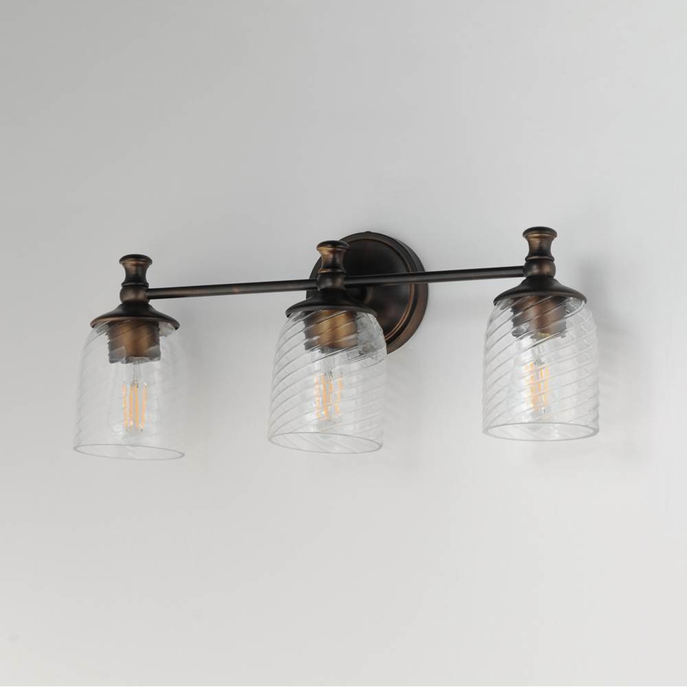 Maxim Lighting 21353CRANB Antique Bronze Swirl 3-light Bath Vanity Image 2
