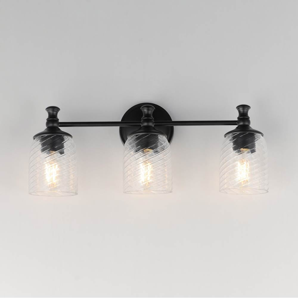 Maxim Lighting 21353CRBK Black Swirl 3-light Bath Vanity Image 3