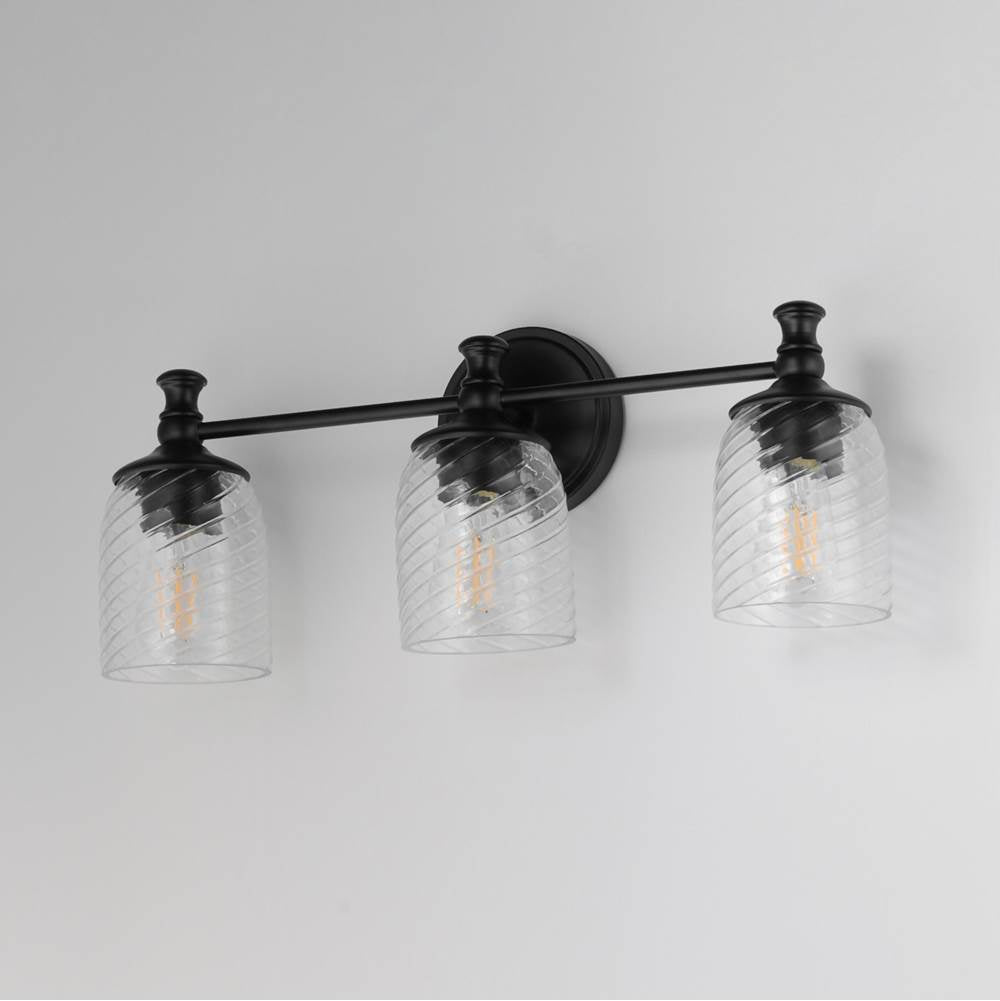 Maxim Lighting 21353CRBK Black Swirl 3-light Bath Vanity Image 2