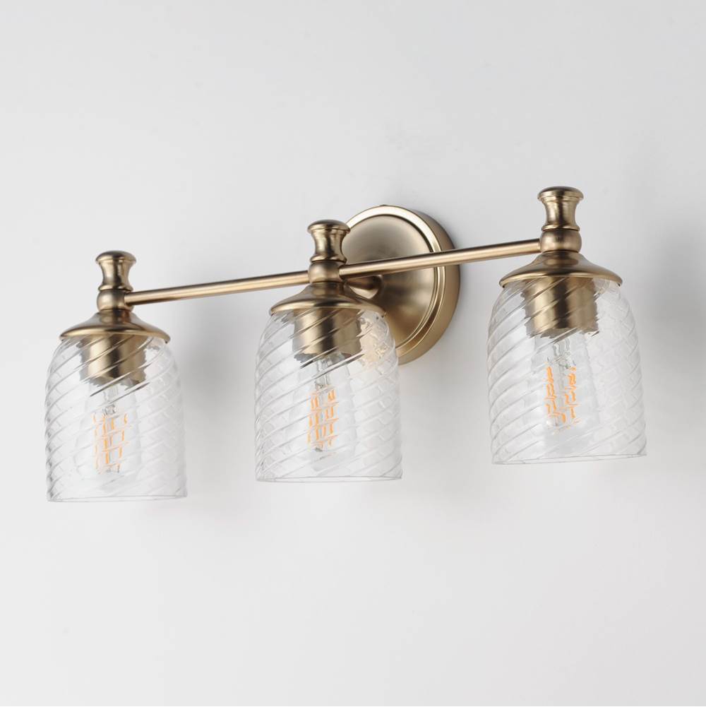 Maxim Lighting 21353CRSCH Satin Champagne Swirl 3-light Bath Vanity Image 2