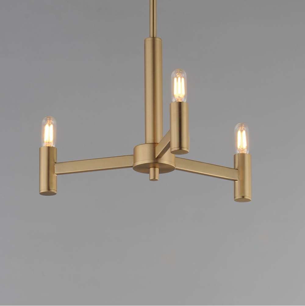 Maxim Lighting 21363NAB Natural Aged Brass Emana 3-light Chandelier Image 3
