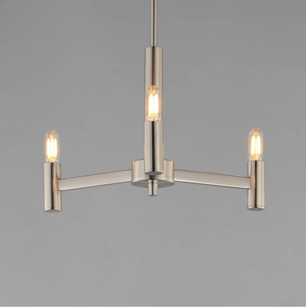 Maxim Lighting 21363SN Satin Nickel Emana 3-light Chandelier Image 3