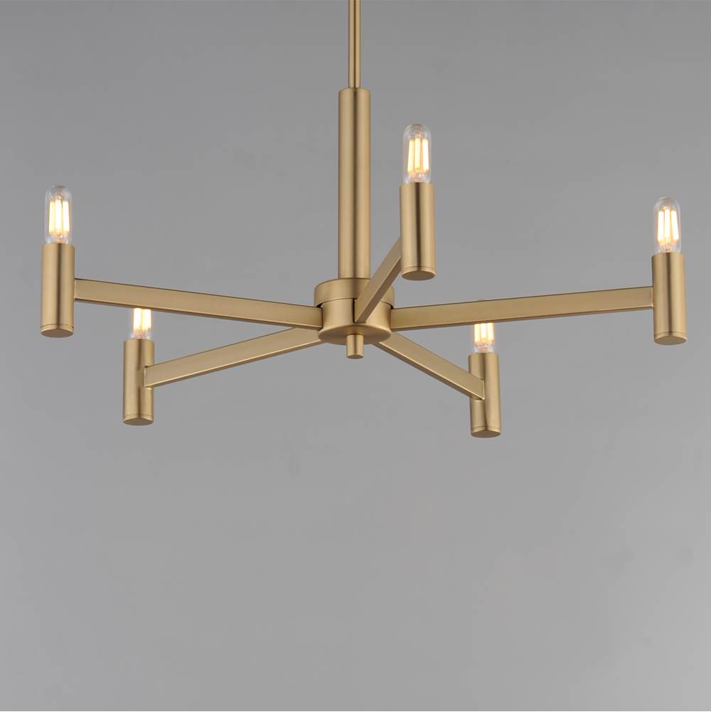 Maxim Lighting 21365NAB Natural Aged Brass Emana 5-light Chandelier Image 3