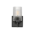 Maxim Lighting 21371CRBK Black Rigata 1-light Wall Sconce Image 1