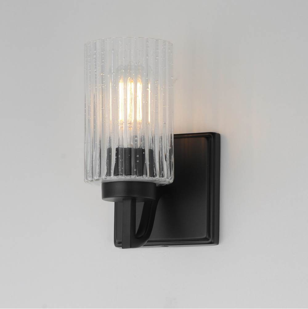 Maxim Lighting 21371CRBK Black Rigata 1-light Wall Sconce Image 2
