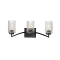 Maxim Lighting 21373CRBK Black Rigata 3-light Bath Vanity Image 1