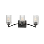 Maxim Lighting 21373CRBK Black Rigata 3-light Bath Vanity Image 1
