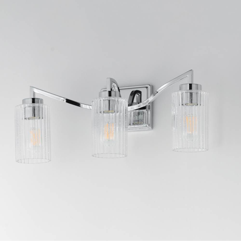 Maxim Lighting 21373CRPN Polished Nickel Rigata 3-light Bath Vanity Image 2