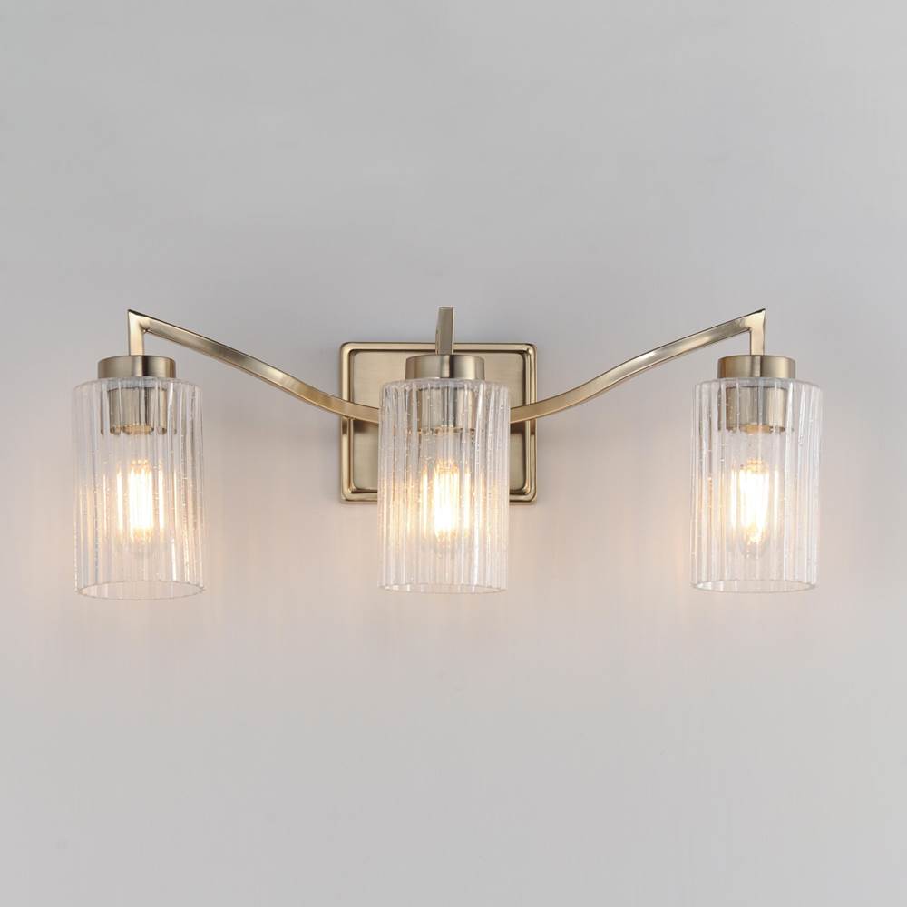 Maxim Lighting 21373CRSCH Satin Champagne Rigata 3-light Bath Vanity Image 3