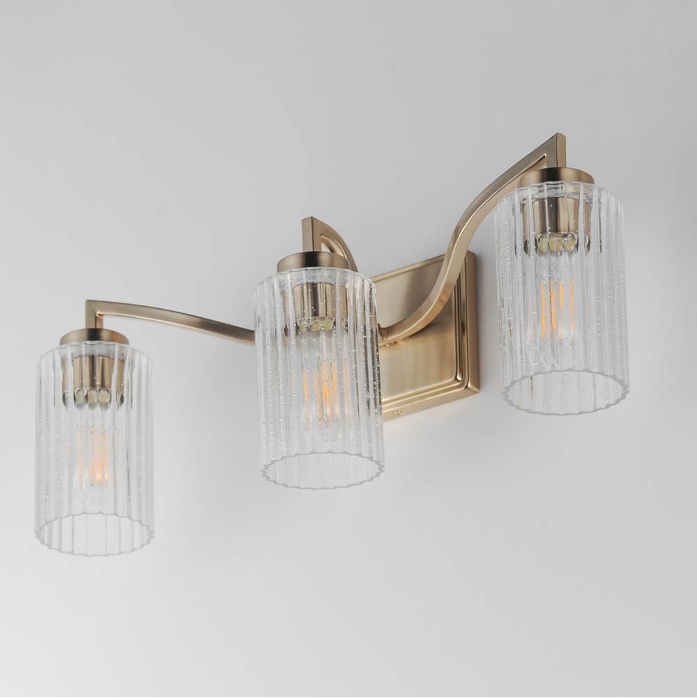 Maxim Lighting 21373CRSCH Satin Champagne Rigata 3-light Bath Vanity Image 2